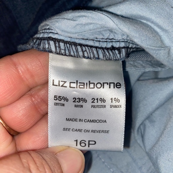 Liz Claiborne Classic Blue Trouser Plus Size 16 Jeans - Picture 8 of 10